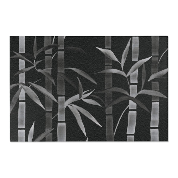 Midnight Bamboo – Nature-Inspired Area Rug