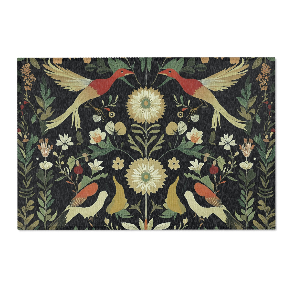 Exotic Birds During Summer– Nature-Inspired Area Rug