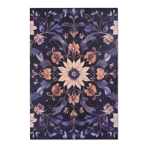 Exotic Purple Flora – Nature-Inspired Area Rug