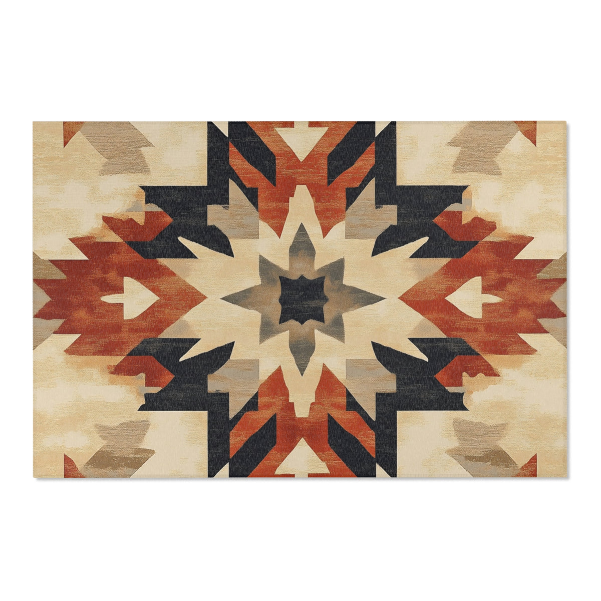 Bohemian Bronze Elegance Rug - Nature-Inspired Boho-Chic Décor