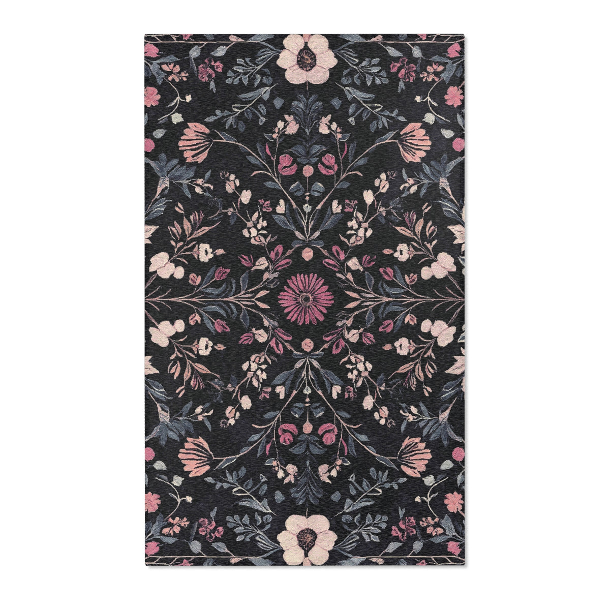 Enchanted Spring Grove Rug - Nature-Inspired Floral Serenity