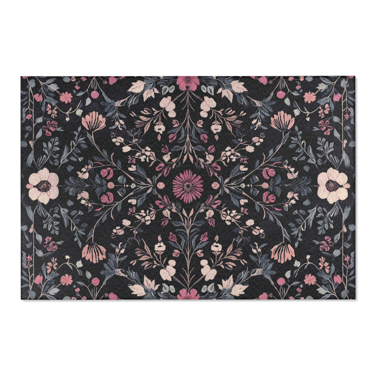 Enchanted Spring Grove Rug - Nature-Inspired Floral Serenity