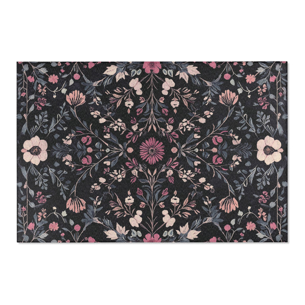 Enchanted Spring Grove Rug - Nature-Inspired Floral Serenity