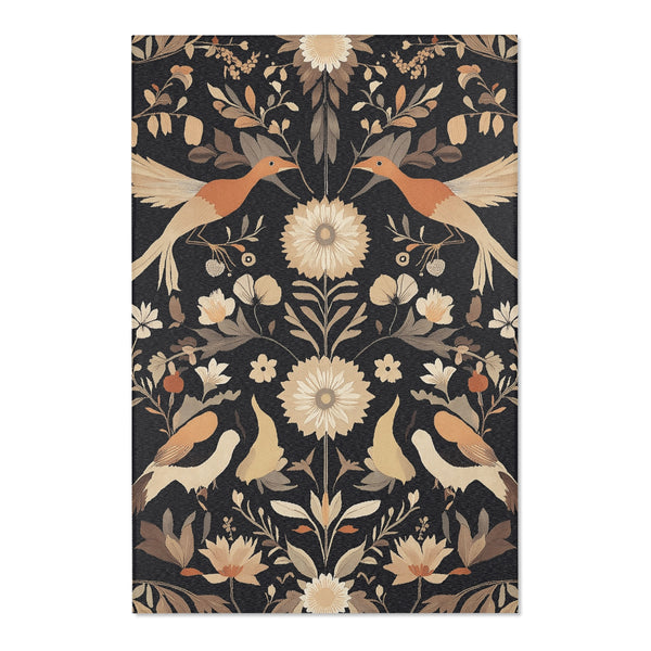 Exotic Birds During Fall – Nature-Inspired Area Rug