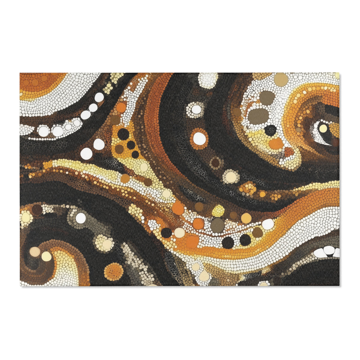 Desert Tranquility Rug - Dot Art Nature-Inspired Elegance