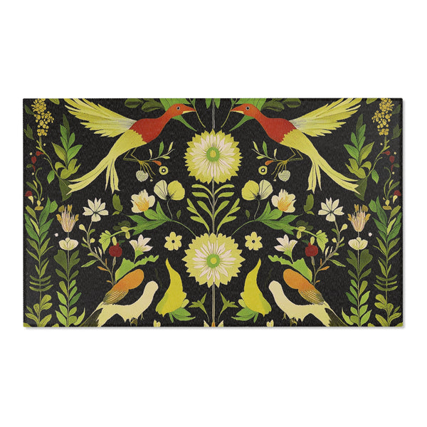 Exotic Birds During Spring – Nature-Inspired Area Rug