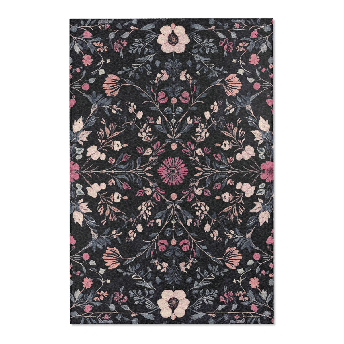 Enchanted Spring Grove Rug - Nature-Inspired Floral Serenity