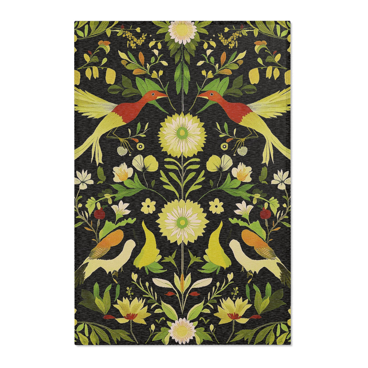 Exotic Birds During Spring – Nature-Inspired Area Rug