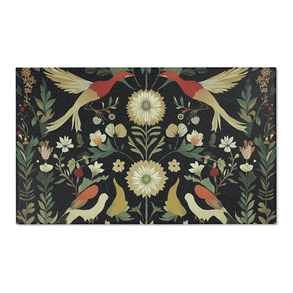 Exotic Birds During Summer– Nature-Inspired Area Rug