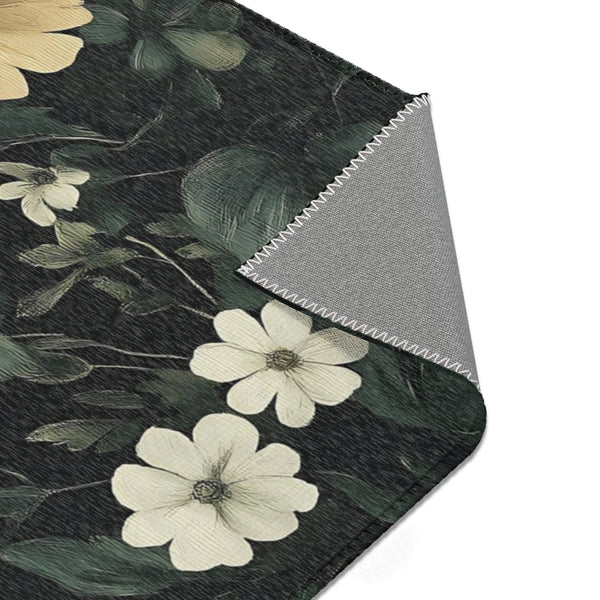 Floral Area Rug - Elegant Botanical Design for Home Decor