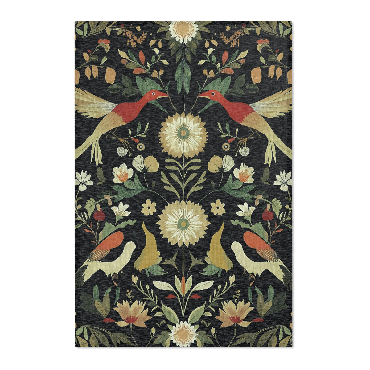 Exotic Birds During Summer– Nature-Inspired Area Rug