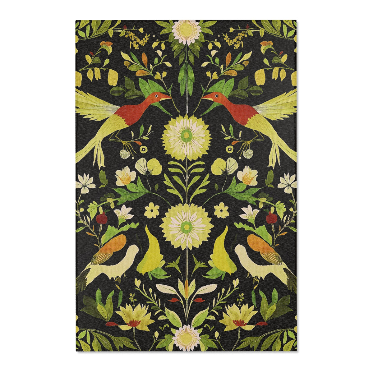 Exotic Birds During Spring – Nature-Inspired Area Rug