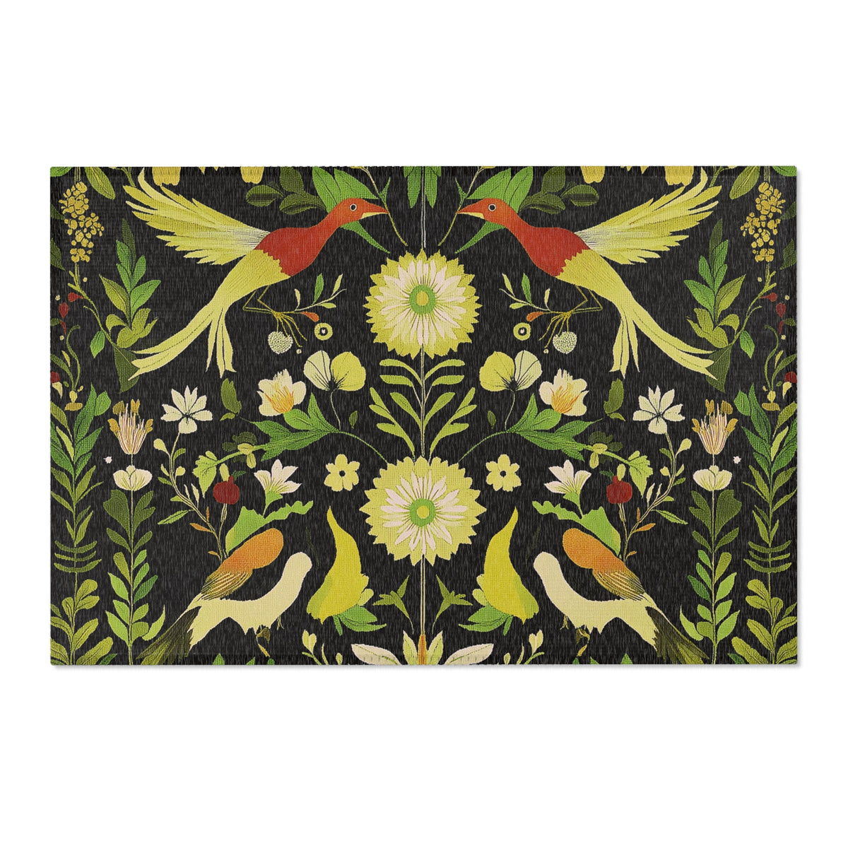 Exotic Birds During Spring – Nature-Inspired Area Rug