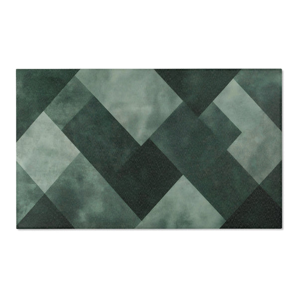 Modern Moss Geometric Area Rug for Stylish Home Décor