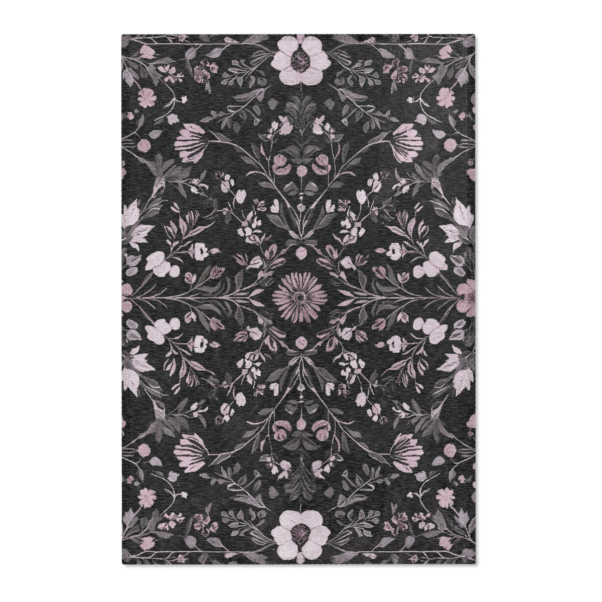 Enchanted Winter Grove Rug - Nature-Inspired Tranquility