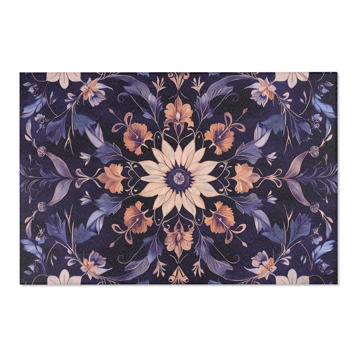 Exotic Purple Flora – Nature-Inspired Area Rug