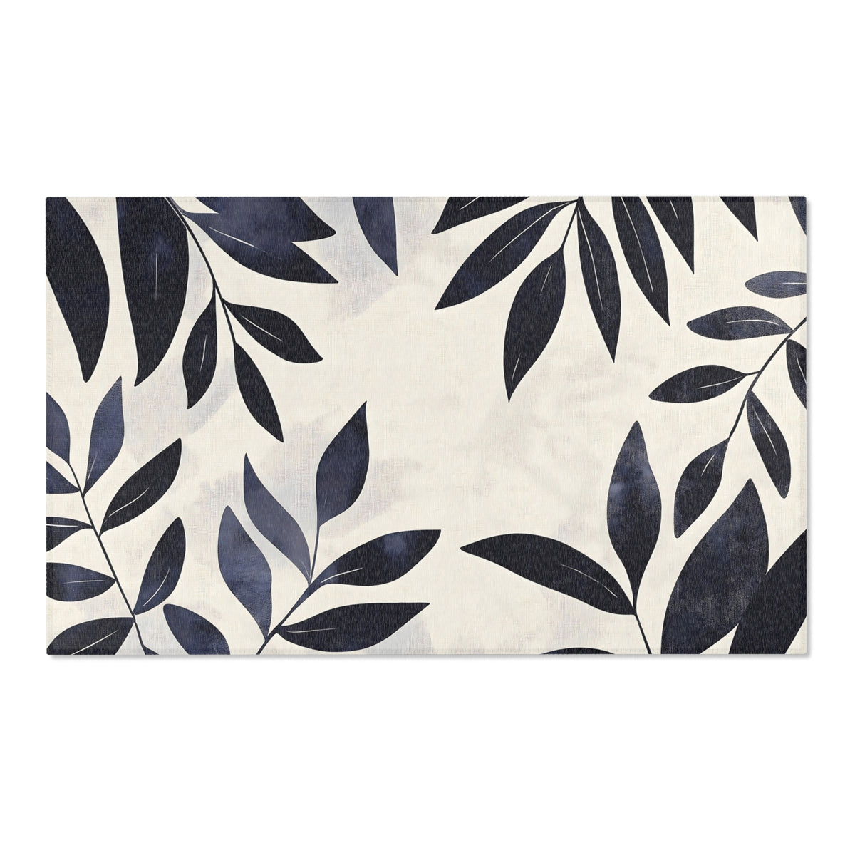 Modern Botanical Area Rug - Leaf Patterned Indoor Home Décor