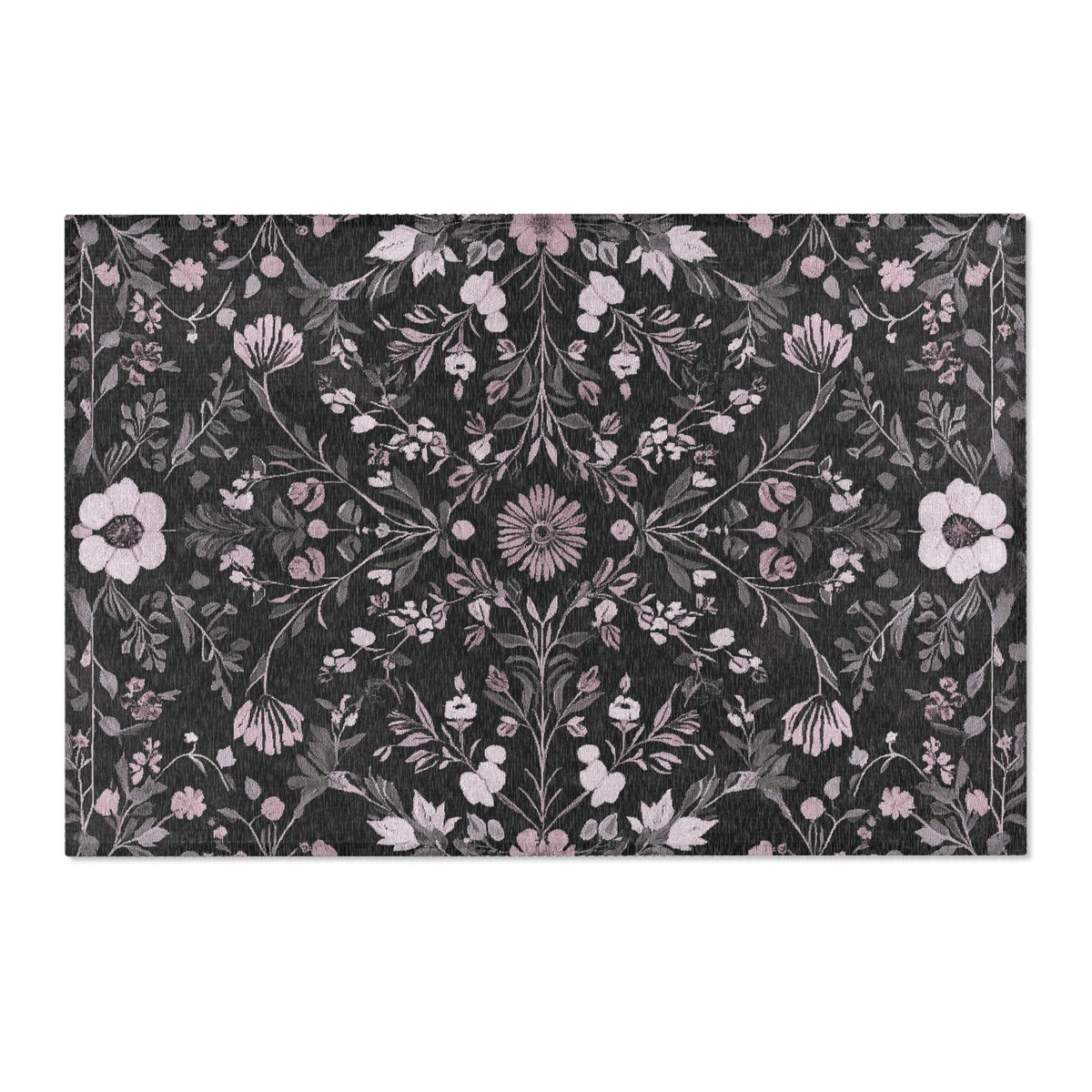 Enchanted Winter Grove Rug - Nature-Inspired Tranquility