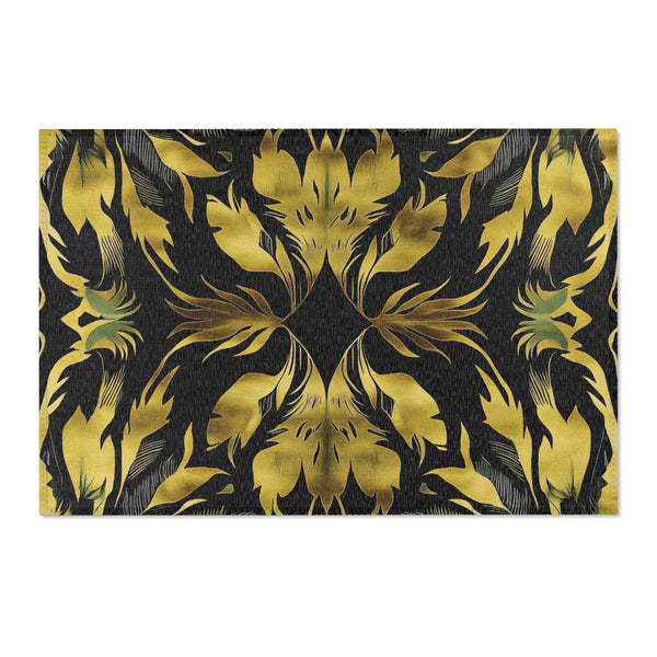 Exotic Feathers Gold – Nature-Inspired Area Rug