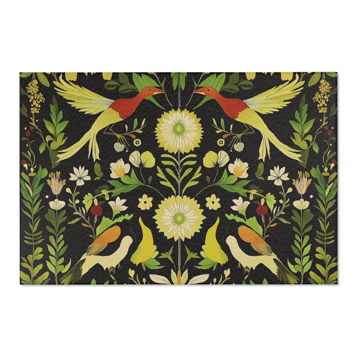 Exotic Birds During Spring – Nature-Inspired Area Rug