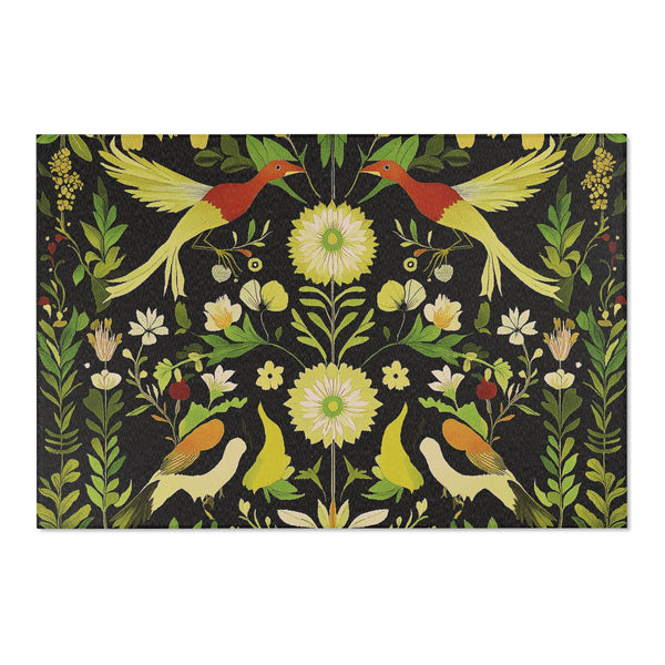 Exotic Birds During Spring – Nature-Inspired Area Rug