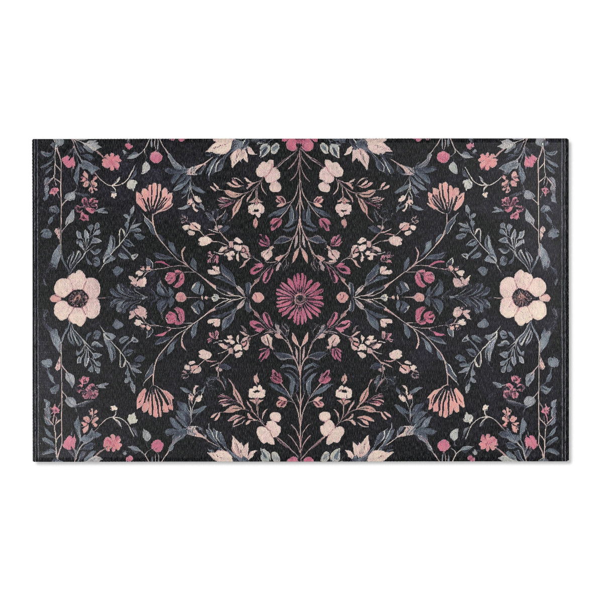 Enchanted Spring Grove Rug - Nature-Inspired Floral Serenity