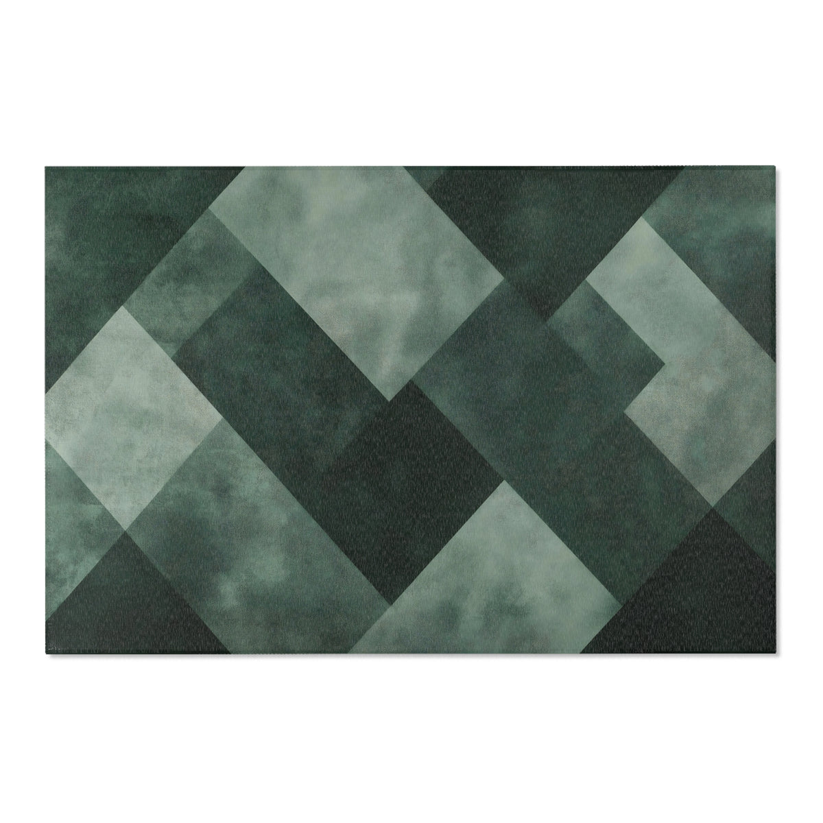 Modern Moss Geometric Area Rug for Stylish Home Décor