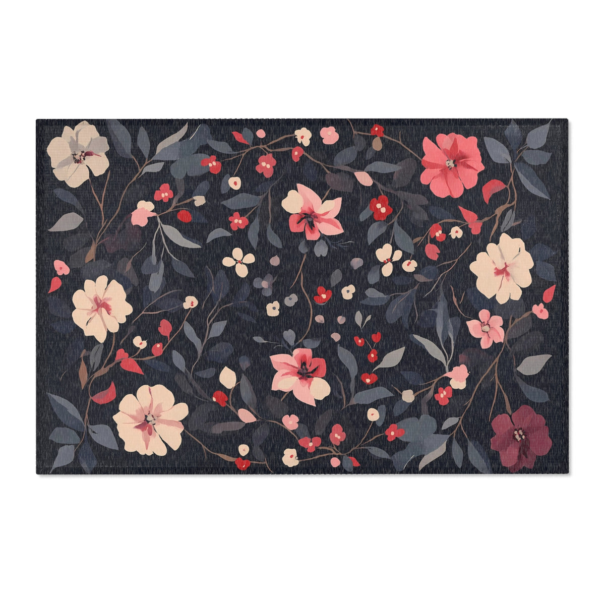 Elegant Floral Area Rug | Luxurious Home Decor for Cozy Spaces