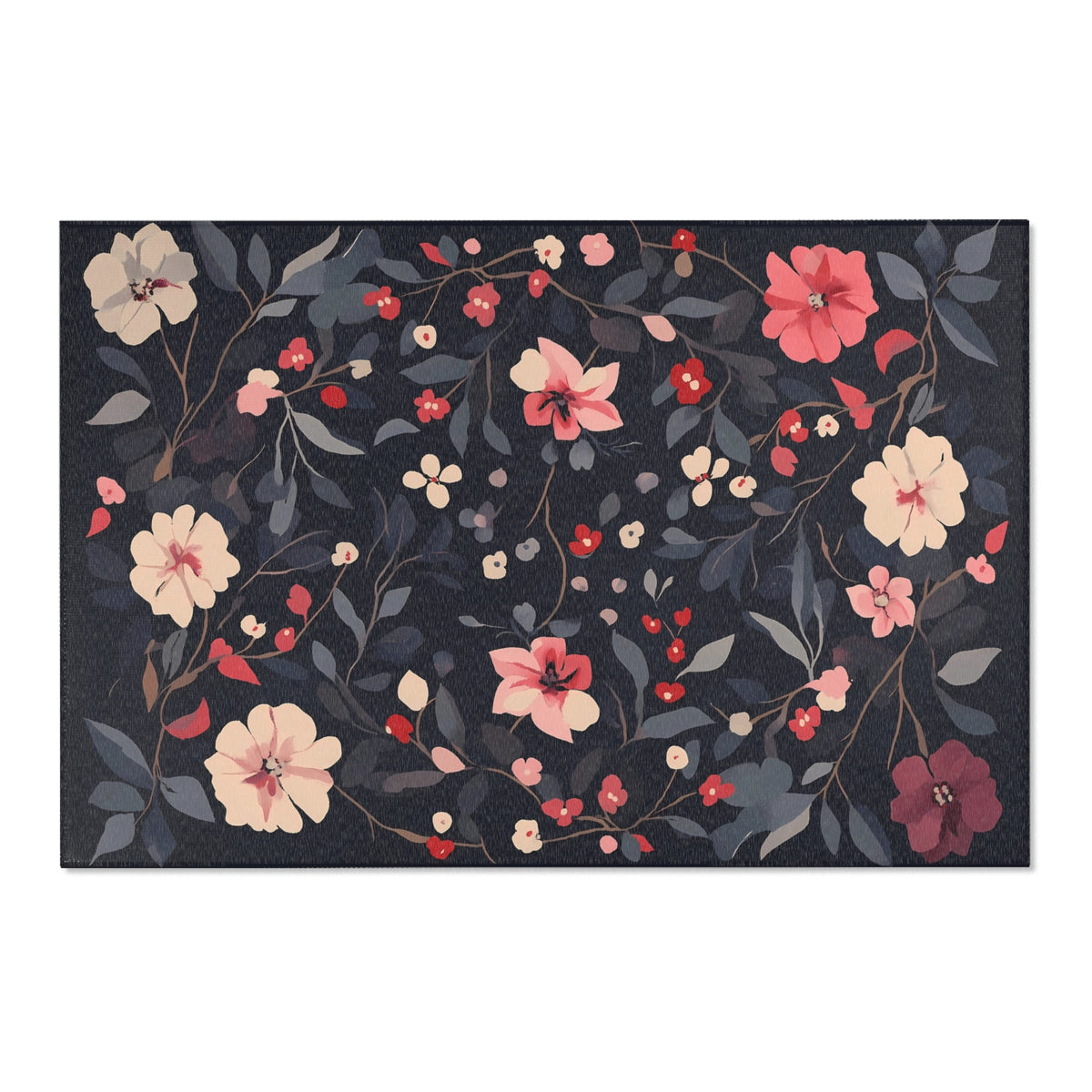 Elegant Floral Area Rug | Luxurious Home Decor for Cozy Spaces