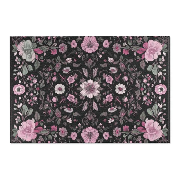 Moonlit Cherry Blossom Rug - Nature-Inspired Tranquility