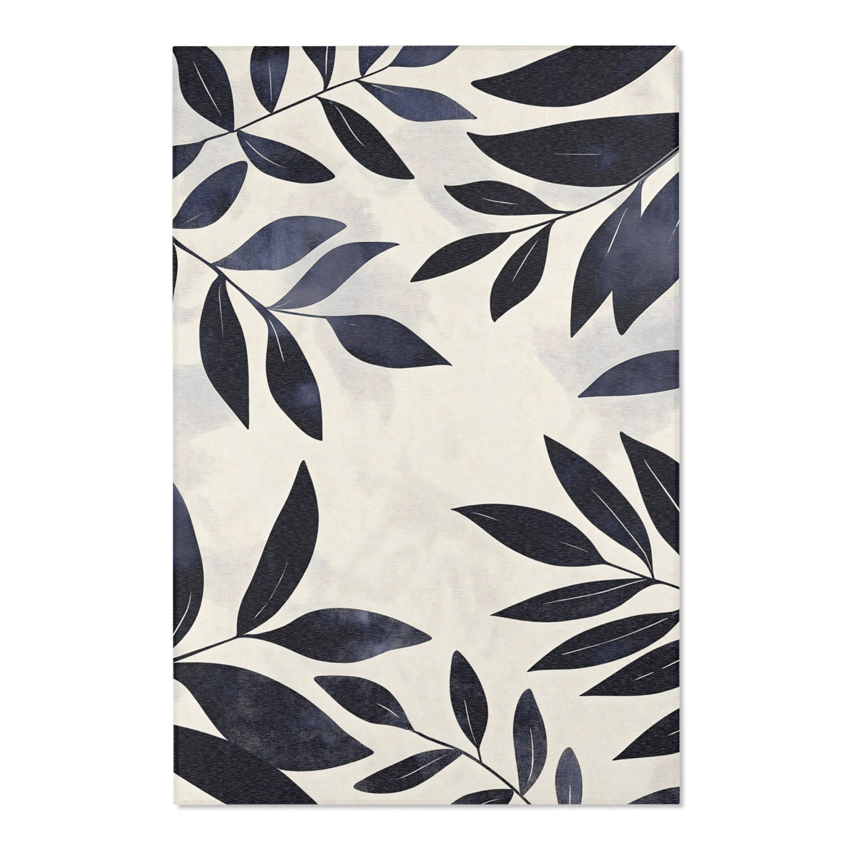 Modern Botanical Area Rug - Leaf Patterned Indoor Home Décor