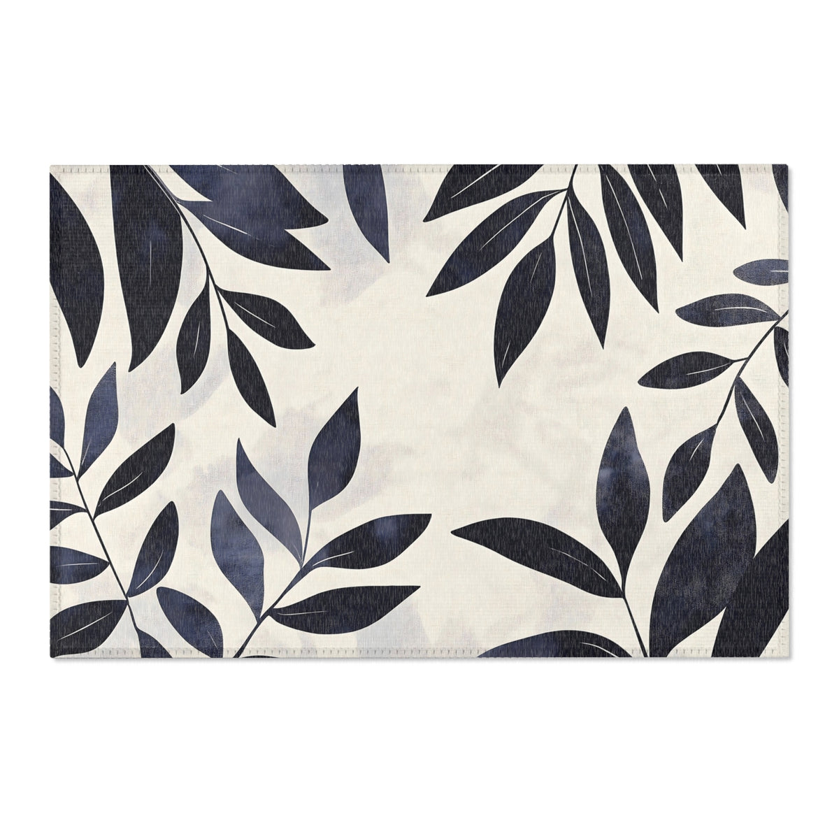 Modern Botanical Area Rug - Leaf Patterned Indoor Home Décor