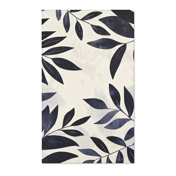 Modern Botanical Area Rug - Leaf Patterned Indoor Home Décor