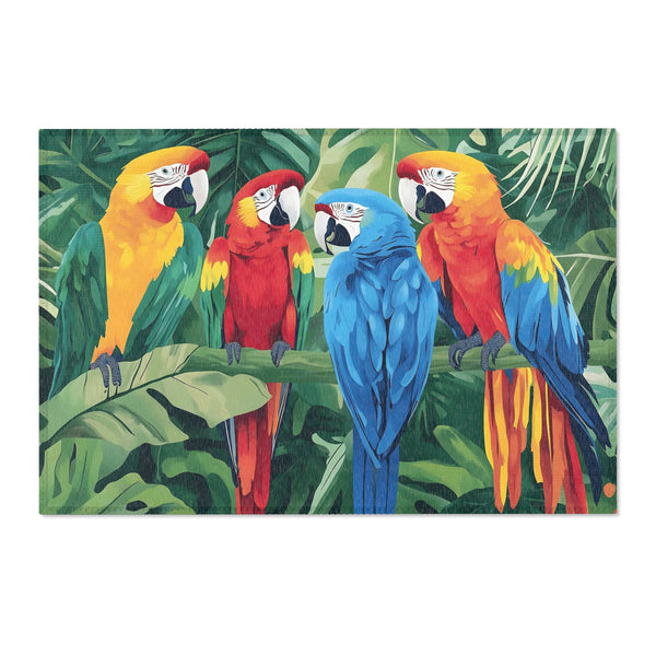 Tropical Macaw Area Rug - Vibrant Jungle Décor for Animal Lovers