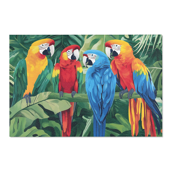 Macaw Haven Rug - Vibrant Jungle-Inspired Elegance