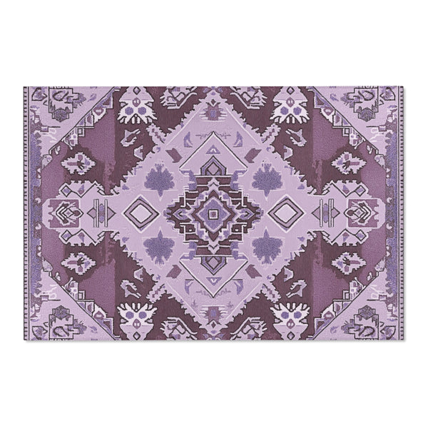 Violet Serenity Meadow Rug - Nature-Inspired Elegance