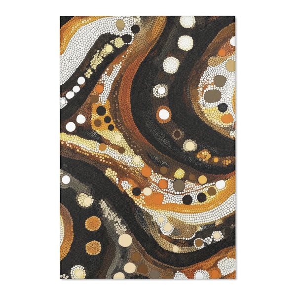 Desert Tranquility Rug - Dot Art Nature-Inspired Elegance