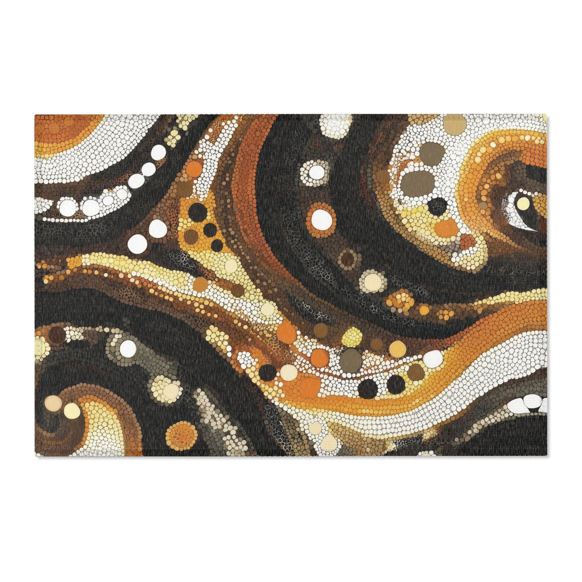 Desert Tranquility Rug - Dot Art Nature-Inspired Elegance