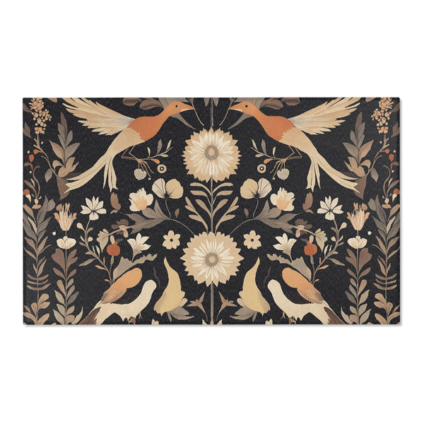 Exotic Birds During Fall – Nature-Inspired Area Rug