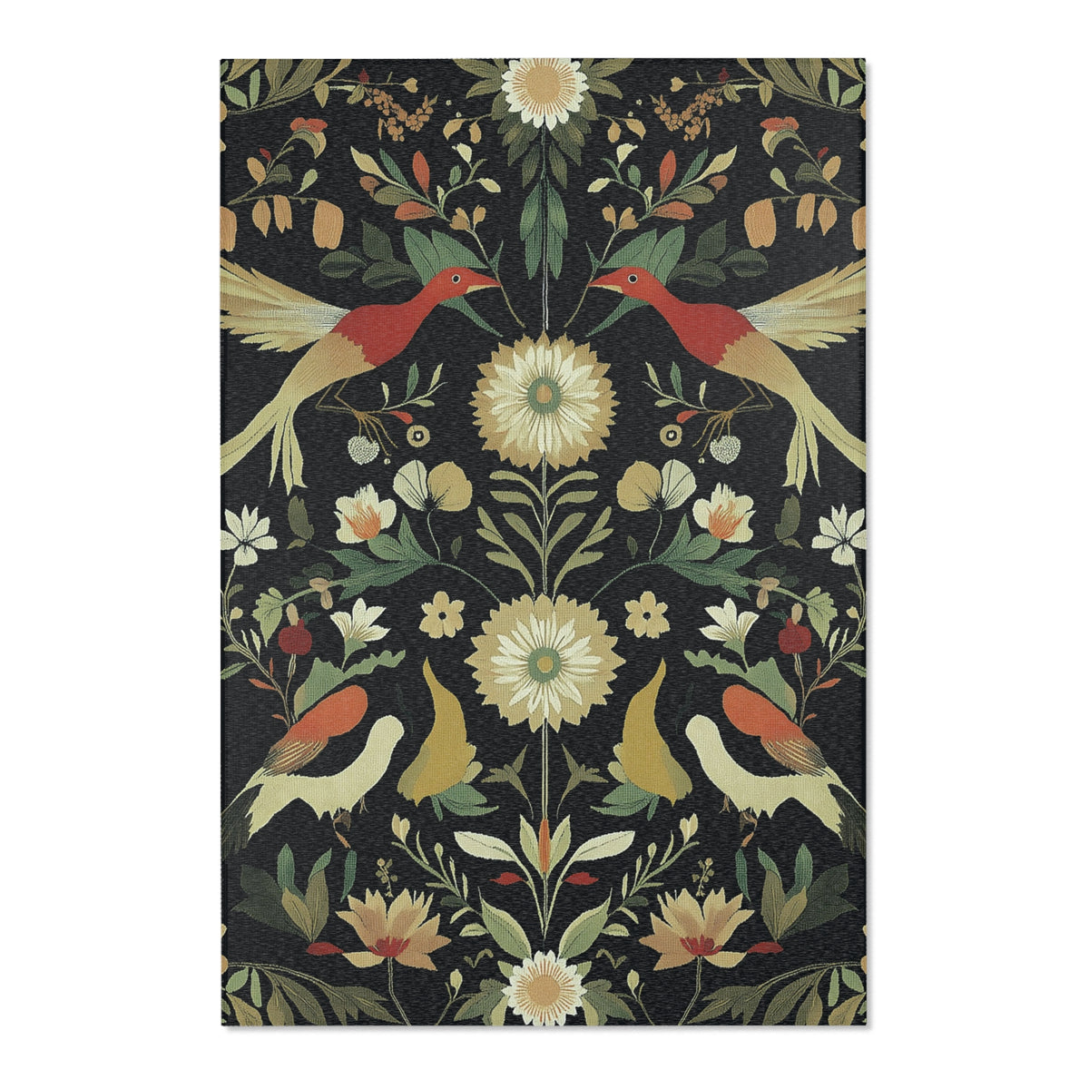 Exotic Birds During Summer– Nature-Inspired Area Rug