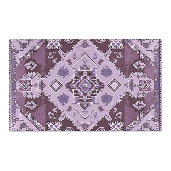 Violet Serenity Meadow Rug - Nature-Inspired Elegance