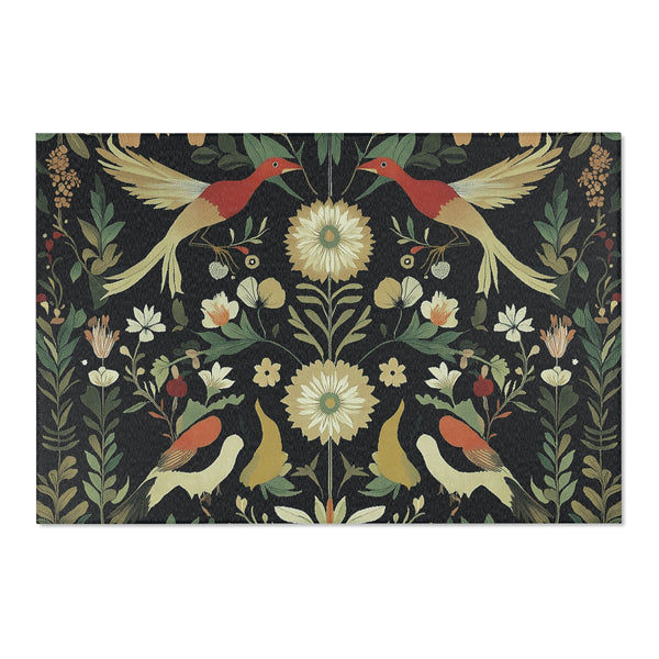 Exotic Birds During Summer– Nature-Inspired Area Rug