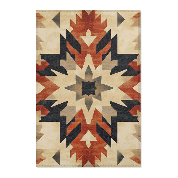 Bohemian Bronze Elegance Rug - Nature-Inspired Boho-Chic Décor