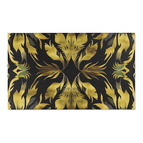 Exotic Feathers Gold – Nature-Inspired Area Rug