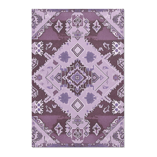 Violet Serenity Meadow Rug - Nature-Inspired Elegance