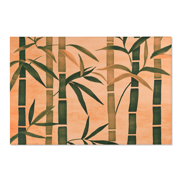 Sunset Bamboo – Nature-Inspired Area Rug