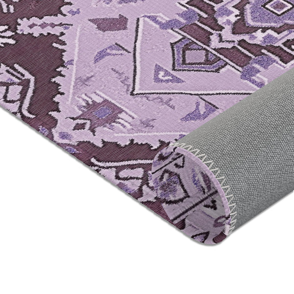 Violet Serenity Meadow Rug - Nature-Inspired Elegance