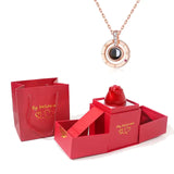 LoveWhispers™ Pendant 'I Love You' in 100 Languages with Luxe Rose-Top Gift Box - districtoasis - Gold (With box)