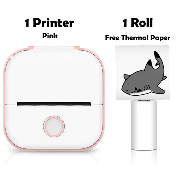 NoteMate™ Thermal Pocket Printer - districtoasis - Pink Printer