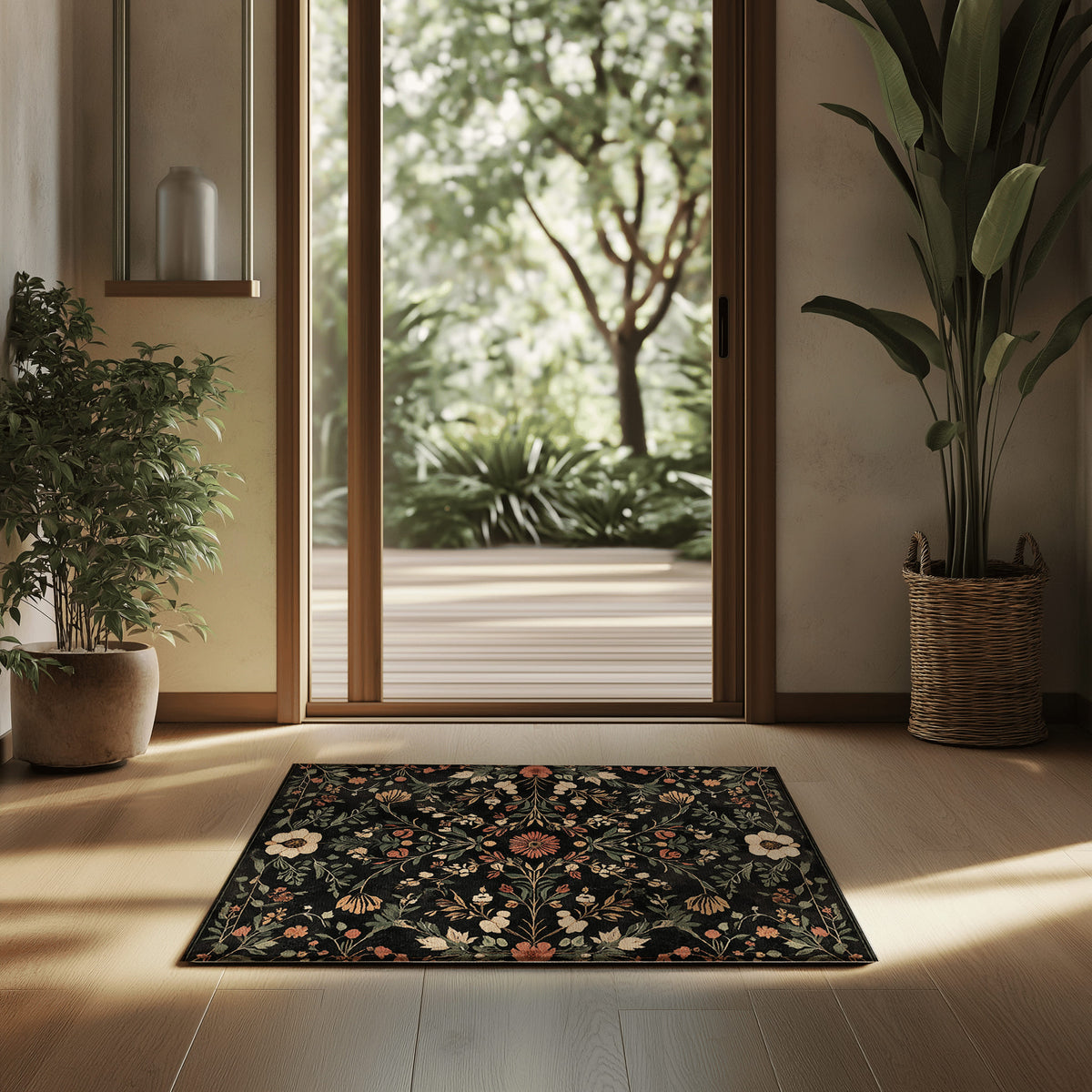 Enchanted Autumn Grove Rug - Nature-Inspired Warmth